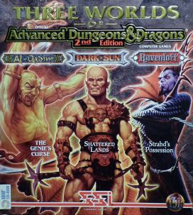 Three Worlds of Official Advanced Dungeons &amp; Dragons 2nd Edition Computer Games (Al-Qadim: The Genie's Curse; Dark Sun: Shattered Lands; Ravenloft: Strahd's Possession)