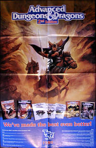 Advanced Dungeons and Dragons 2nd Edition Poster