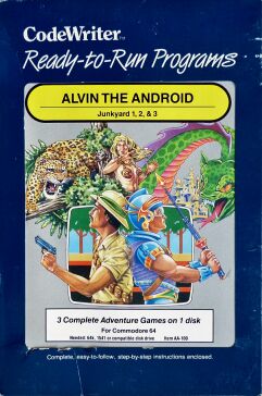 Alvin the Android: Junkyard 1, 2, & 3 (CodeWriter) (C64)