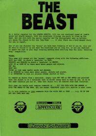 Beast, The (Marlin Games) (ZX Spectrum) (Contains Hint Sheet)