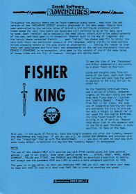 Fisher King (ZX Spectrum) (missing tape) (Contains Hint Sheet)