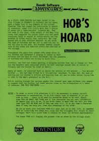 Hob's Hoard (ZX Spectrum) (missing tape) (Contains Hint Sheet)