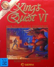 King's Quest VI: Heir Today, Gone Tomorrow (Red) (IBM PC) (missing Radio Station list) (Contains Hint Book, Girl in the Tower CD)