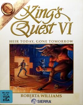 King's Quest VI: Heir Today, Gone Tomorrow (White) (IBM PC) (missing manual)