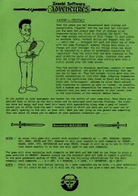 Laskar's Crystals (ZX Spectrum) (missing tape) (Contains Hint Sheet)