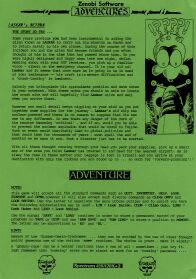 Laskar's Return (ZX Spectrum) (missing tape) (Contains Hint Sheet)