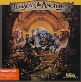 Legacy of the Ancients (C64) (Contains Hint Book, T-Shirt, Original Cover Painting)