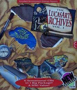 LucasArts Archives, The: Volume I (Star Wars: Rebel Assault Special Edition, Maniac Mansion 2: Day of the Tentacle, Indiana Jones and the Fate of Atlantis, Super Sampler CD, Star Wars Screen Entertainment, Sam &amp; Max Hit the Road)