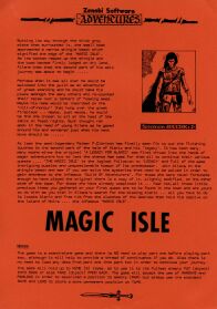 Magic Isle (ZX Spectrum) (missing tape) (Contains Hint Sheet)