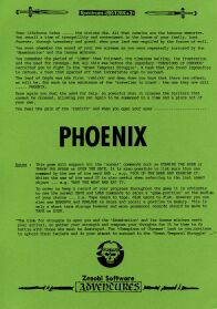 Phoenix (ZX Spectrum) (Contains Hint Sheet)