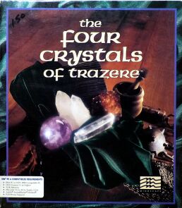 Four Crystals of Trazere, The (IBM PC) (Contains Hint Book)