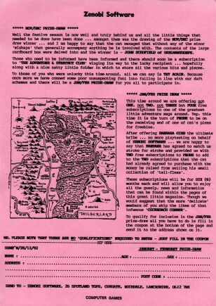 Zenobi Newsletter Dec. 28, 1992
