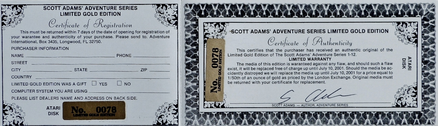 Computer Game Museum Display Case - Scott Adams' Adventure Series ...