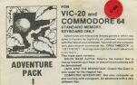 Adventure Pack I (Moon Base Alpha/Jack and the Beanstalk/Computer Adventure) (Victory Software) (C64)