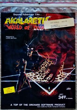 Akalabeth (California Pacific Computers) (Apple II) (Contains Reference Card?)
