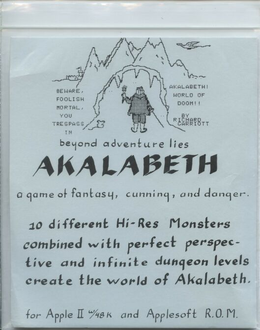 Akalabeth (Computerland) (Apple II)