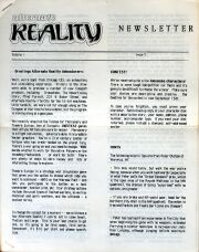 Alternate Reality Newsletter Volume 1 Issue 3 Alternate Reality Newsletter Volume 1 Issue 3