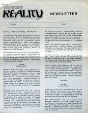 Alternate Reality Newsletter Volume 1 Issue 5