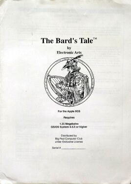Bard's Tale I, The: Tales of the Unknown (Big Red Computer Club) (Apple II GS)