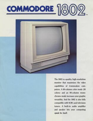Commodore 1802 Brochure Commodore 1802 Brochure