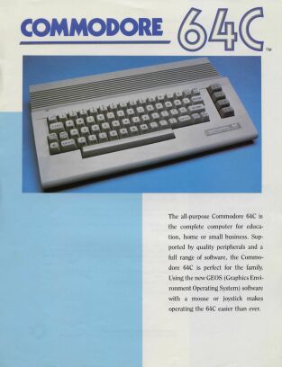 Commodore 64C Brochure