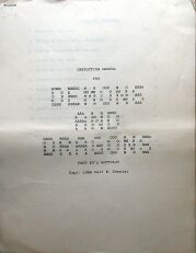 Demons & Dragons (Fast Ed's Software) (Colecovision ADAM)