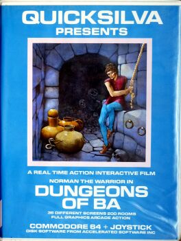 Norman the Warrior in: Dungeons of Ba (Quicksilva) (C64)