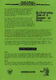 Everyday Tale of a Seeker of Gold, An, and Secret of Little Hodcome, The (ZX Spectrum) (missing Secret of Little Hodcome manual) (Contains Hint Sheet, Map)