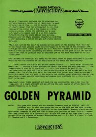 Golden Pyramid (ZX Spectrum) (missing tape) (Contains Hint Sheet)