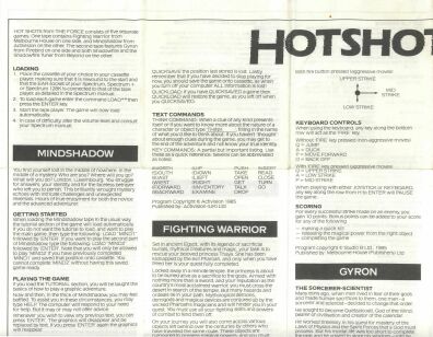 hotshots-manual