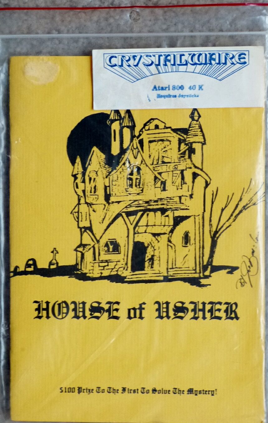 House of Usher (Alternate packaging) (Crystalware) (Atari 400/800)