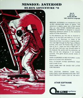 Mission: Asteroid (On-Line Systems) (Atari 400/800)