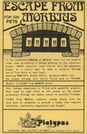 Escape from Morbius (Platypus Softwares) (Commodore PET)