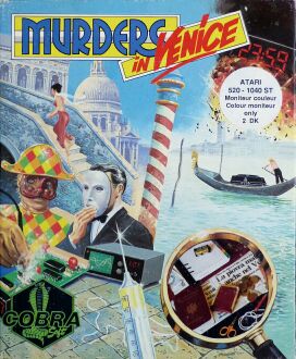Murders in Venice (Infogrames) (Atari ST) (missing clue poster (uncut pieces))