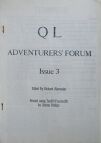 QL Adventurers Forum Issue 3