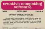 Adventure 4: Voodoo Castle Adventure (Creative Computing Software) (TRS-80)
