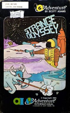 Adventure 6: Strange Odyssey (Early Cover Art) (Atari 400/800)