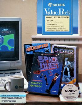 Sierra's Value Pack: Space Quest II: Vohaul's Revenge, Thexder, 3-D Helicopter Simulator
