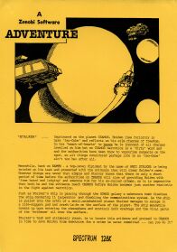 Stalker (ZX Spectrum) (Contains Hint Sheet)