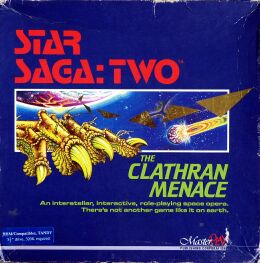 Star Saga: Two: The Clathran Menace (MasterPlay Publishing Corporation) (IBM PC)