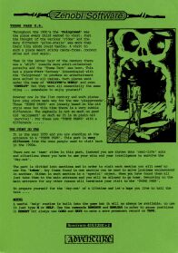 Theme Park U.K. (River Software) (ZX Spectrum) (missing tape) (Contains Hint Sheet)